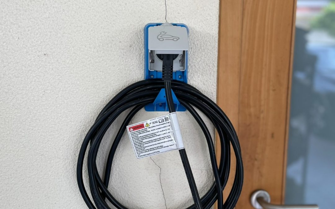 Instalação de tomada para carregador VE